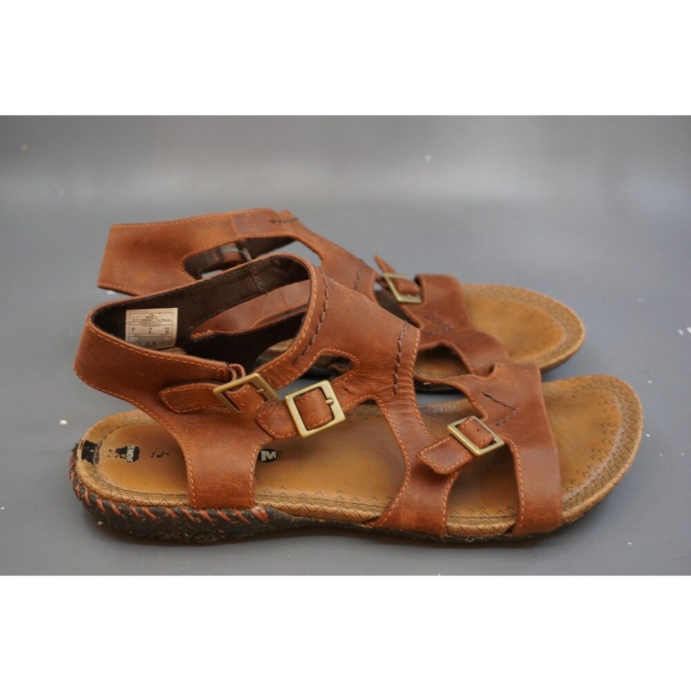 Merrell Whisper Buckle Gladiator Sandals Women's Size 7 Tan Brown Leather J55566
